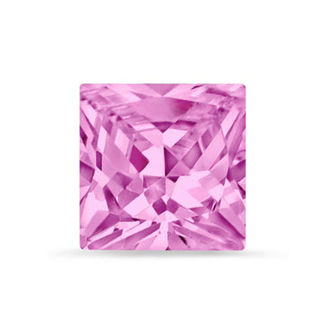 Princess Cut Pink CZ Loose Gemstones